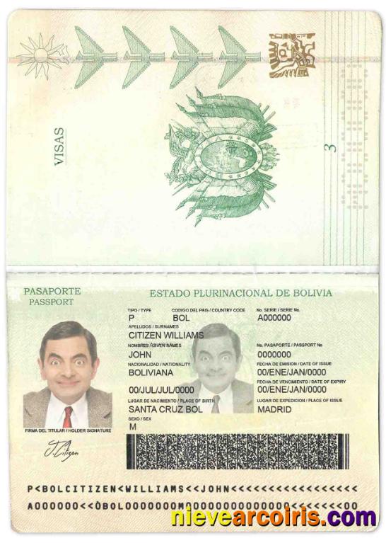 Bolivia passport
